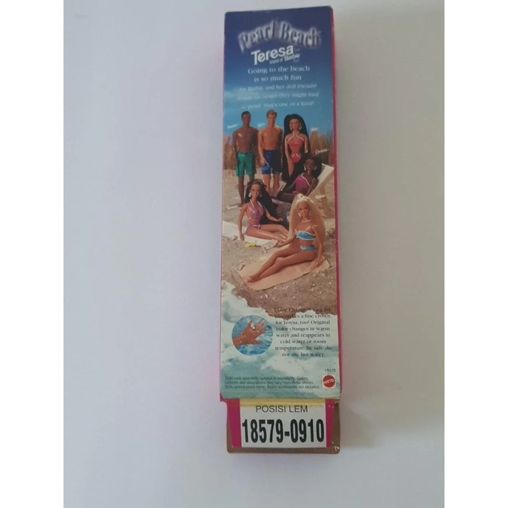 Vintage 1997 Mattel Pearl Beach Teresa Friend of Barbie Open Box Ring Missing